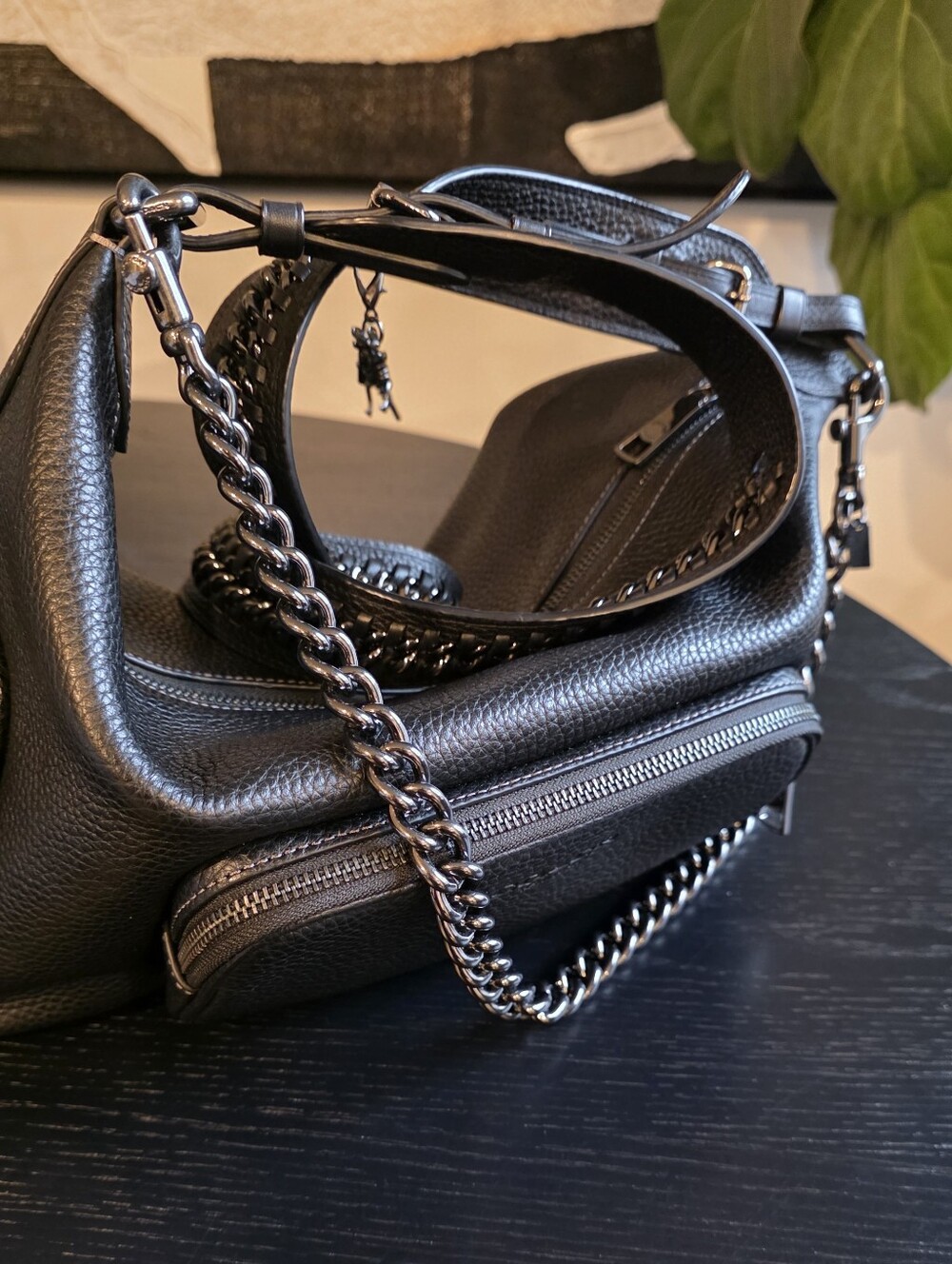 Coach Large Finn, crossbody Strap, and Chain - Picture 7 of 9
